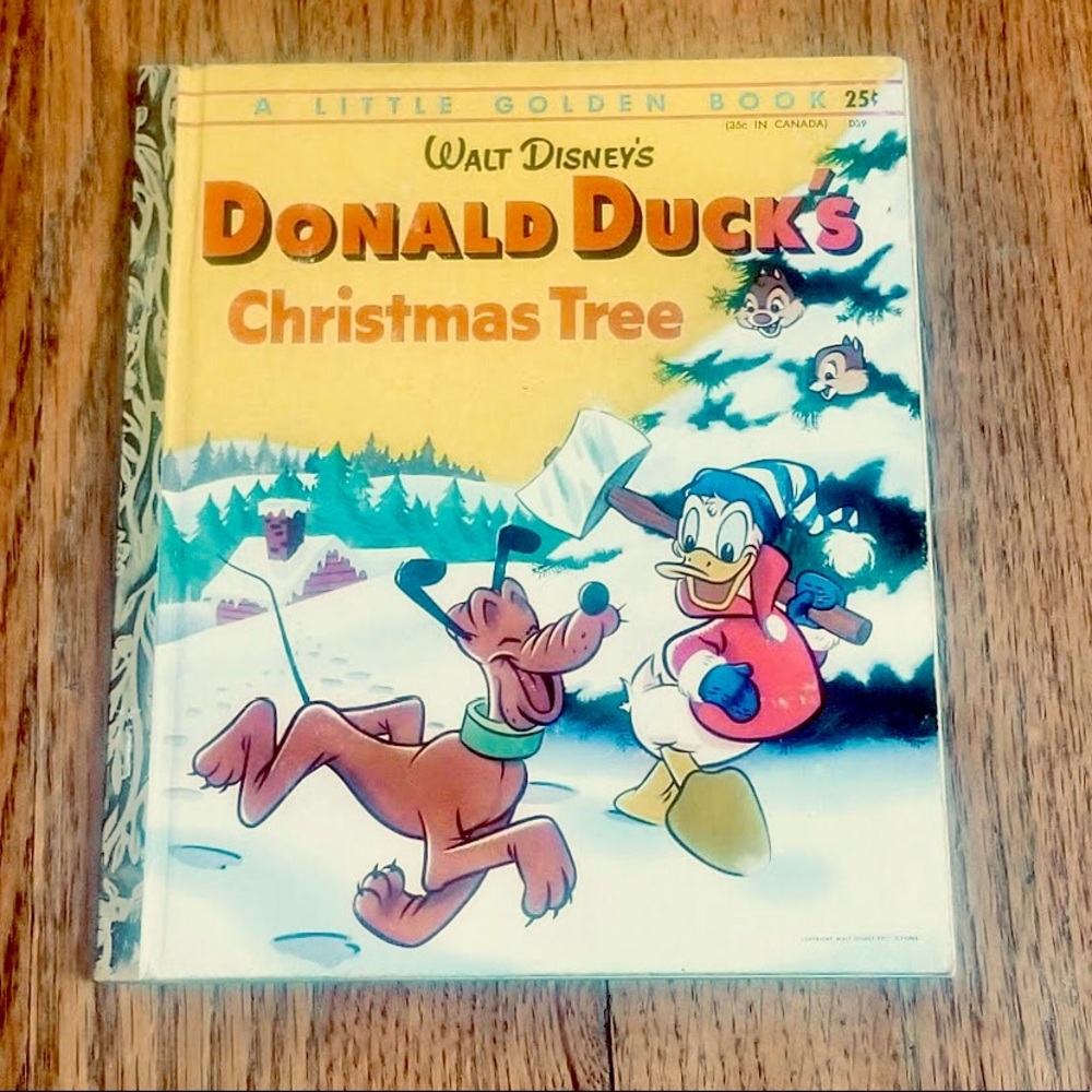 Donald Duck’s Christmas Little Golden Book 1954.
